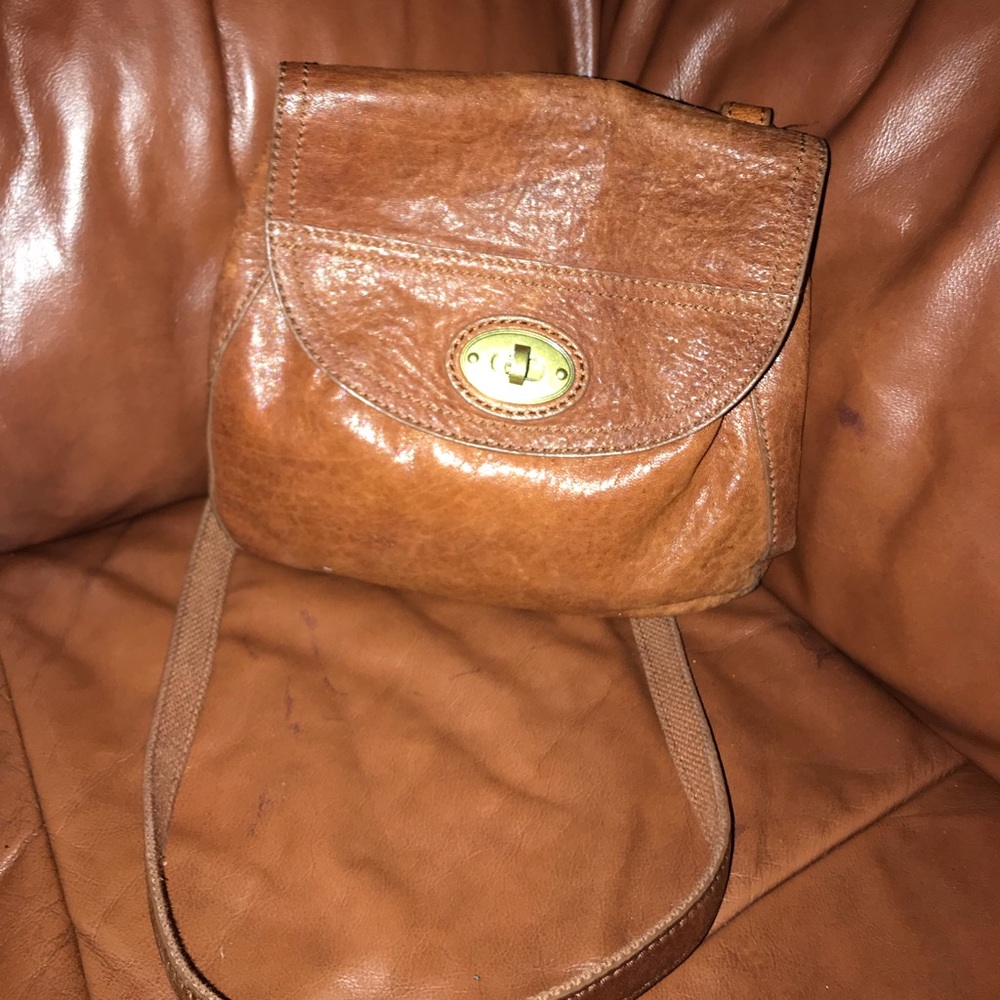 Fossil Leather crossbody bag
